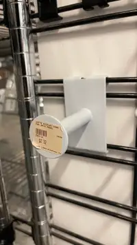 WHITE DISPLAY HOOK FOR GRID PANEL