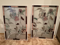 High quality stained glass window panel insert