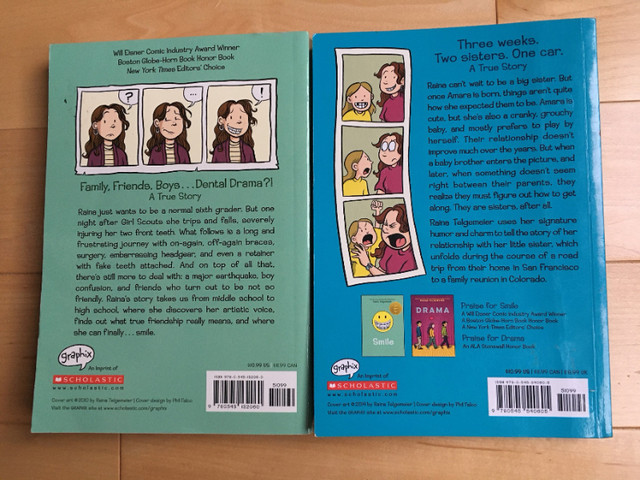 Raina Telgemeier books: Smile and Sisters in Children & Young Adult in Oakville / Halton Region - Image 2