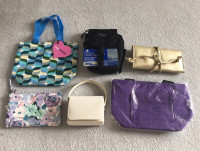 Assorted NEW & Used purses/lunch bags