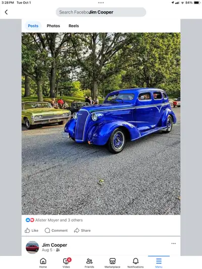 1937 Chevy 4 door .power steering.brakes.windows,locks, 350auto, dics brakes on front, all new ball...