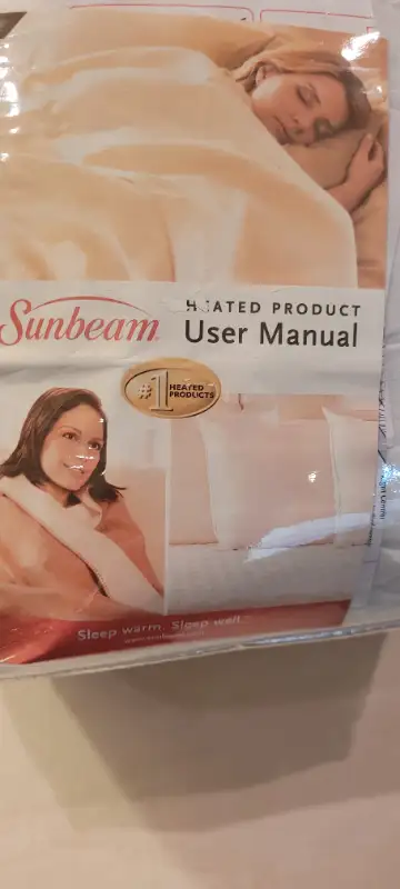 Sunbeam Heated Mattress Pad New In Case Queen Size Dual Controls in Bedding in Peterborough - Image 6