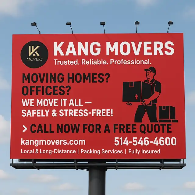 KANG MOVERS MONTREAL / MOVING SERVICES62863711950723121
