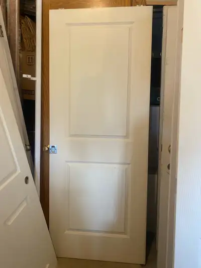 Interior sliding pocket solid door shaker style 32”x80”, View more