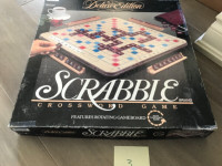 Vintage Deluxe Scrabble with rotating board - Complete