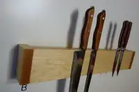 Hardwood Knife Storage Wall-mount Magnetic