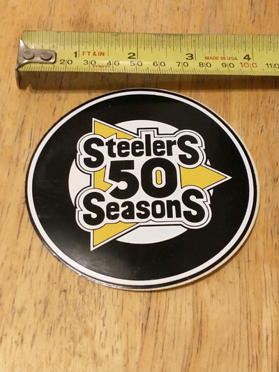 1982 NFL Pittsburgh Steelers 50th anniversary lovely sticker, View more