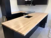 Comptoir en bois sur mesure / Custom wood countertop