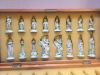 60s 70s Vintage Retro CHESS Set TALL KING Individually Designed