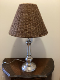 Lamp/Wicker Shade