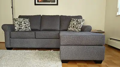 Sonic Fabric Reversible Queen Sectional Sofa Bed Palluci, View more
