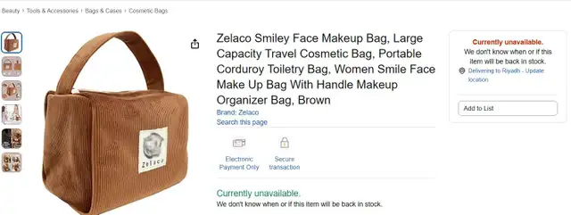 Zelaco Woman's Makeup bag in Women's - Bags & Wallets in St. Catharines - Image 5