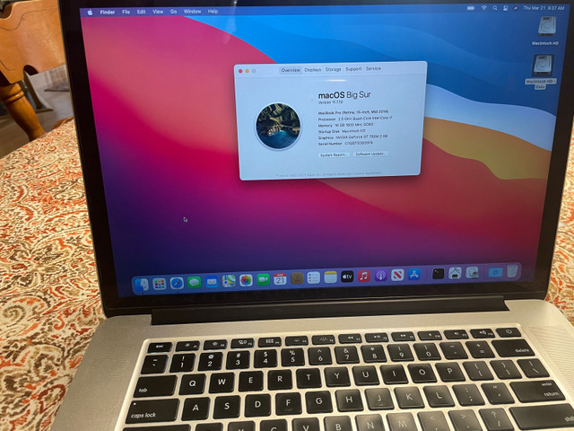 MacBook Pro 15” 2014 500 Gb in Laptops in Ottawa