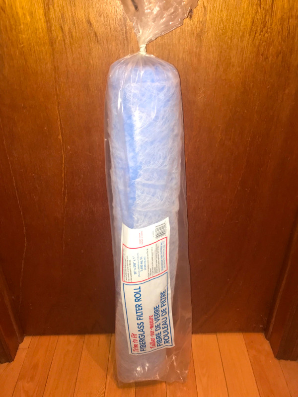 Fibreglass Hammock Filter Roll, 30 x 200 x 1-in in Heating, Cooling & Air in Mississauga / Peel Region