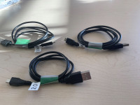 USB to USB micro B cables