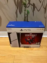 PS5 Disk Slim SpideMan2  BBNIB with Receipt and Warranty 