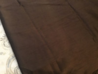 Rod pocket curtains dark brown $20 for the pair