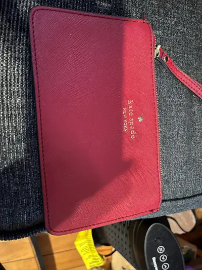 Red Kate Spade wristlet purse. Great shape $30