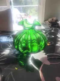 Beautiful Green Glass Vase 