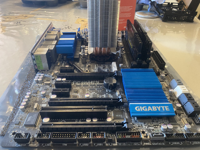 PC Parts: Gigabyte Motherboard, Corsair Ram, Intel i5 CPU in System Components in Mississauga / Peel Region
