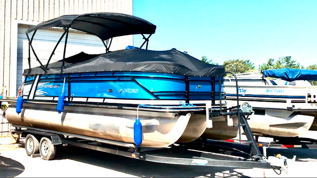 Like NEW 2019 Starcraft SLS 3 Blue Wave Tritoon in Powerboats & Motorboats in Barrie - Image 2