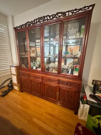 Solid Wood China Cabinet / Display Cabinet, View more