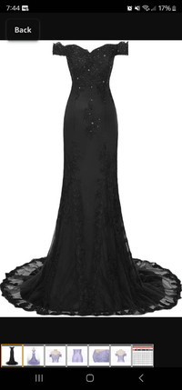Black wedding/prom dress size 26W
