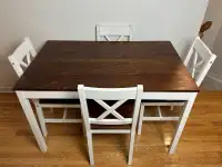 Dining Table w/ 4 Chairs (Delivery Available)
