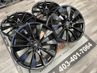 18x8.5 TS1 Satin Black Wheels 5x114.3 - Tesla Model 3