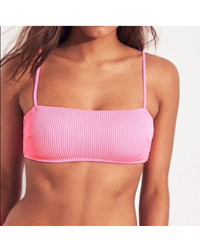 Hollister Ribbed square neck bikini *hot pink*