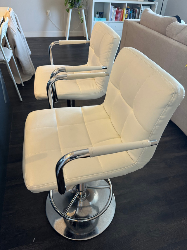 White Barstools (Donna - JYSK) in Chairs & Recliners in Winnipeg