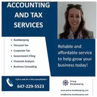 Bookkeeping, Accounting Services, Tax