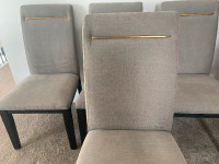 4 Dining Chairs Grey Color - Brand New