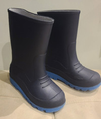 Boys or Girls Navy Rubber Rain Boots - Size 11