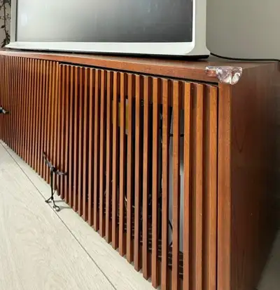 Walnut Media Console, View more