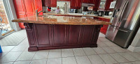 Kitchen Cabinets,Large Pantry & Island. Solid Cherry Wood. Built