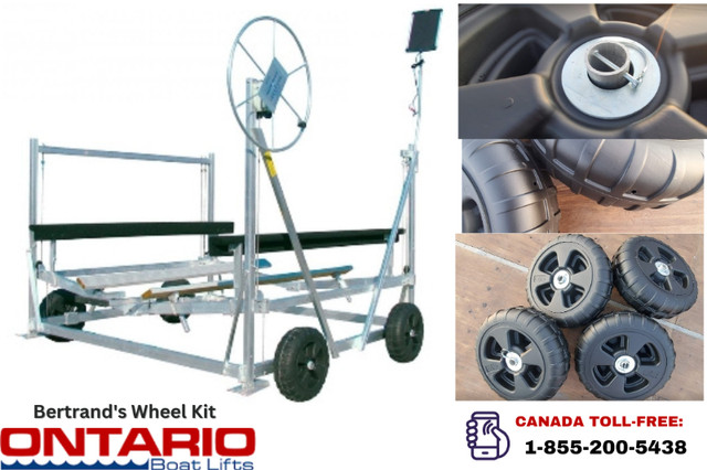 Bertrand's Wheel Kit - 2023 Pricing - Easy Boat Lift Movement in Other in Burnaby/New Westminster