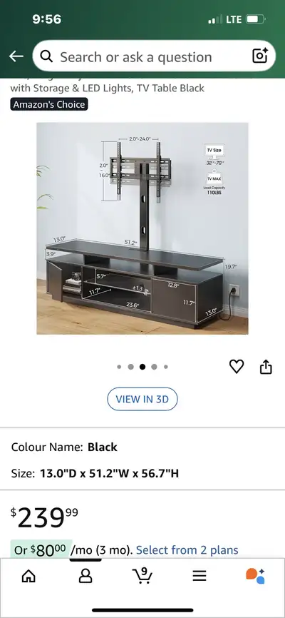  TV stand with bracket , View more