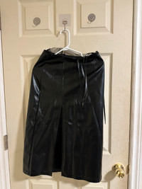 Women's Midi Faux Leather Skirt size S