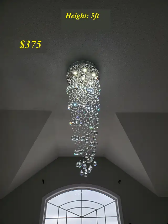 Real Crystal Chandeliers / Vanity Lights in Indoor Lighting & Fans in Oakville / Halton Region - Image 9