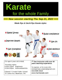Karate in Markham