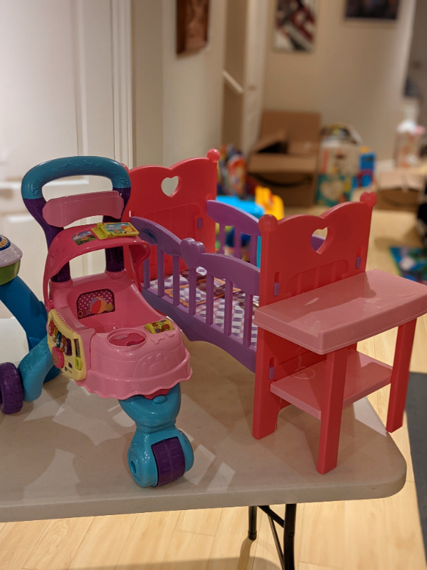 Multiple Toys Girls - Crib, Stroller in Multi-item in Mississauga / Peel Region