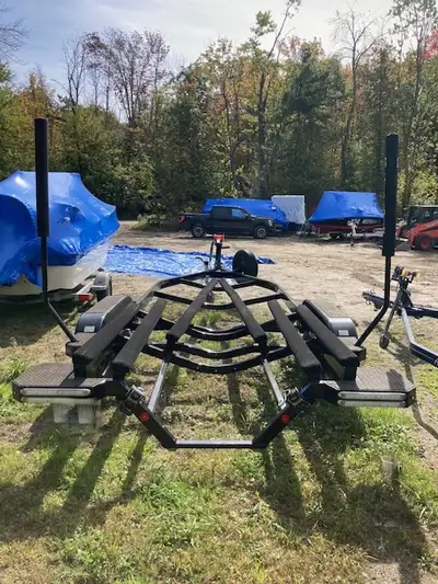 Ready for the road and the ramp! Brand new, custom tandem-axle trailer built specifically for the XT...