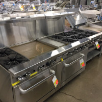 Range / Commercial GAS Combination GRIDDLE Range  CLEAROUT