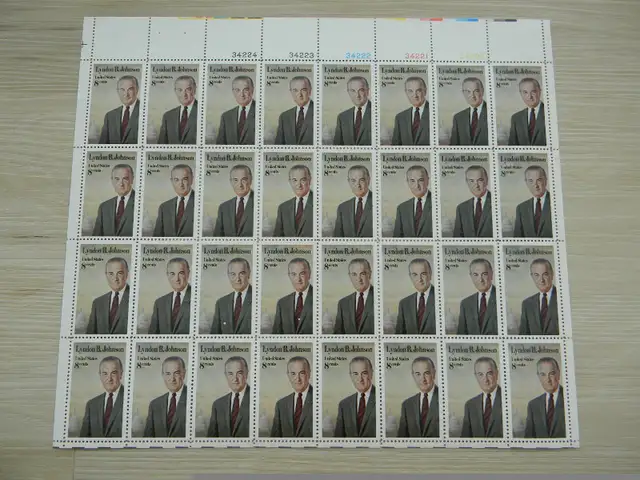US stamps - Truman and Johnson - full sheets65126295498241121