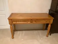  Pine serving table price negotiable