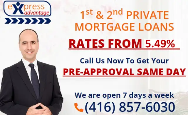 FROM 5.49% PRIVATE  SECOND AND FIRST MORTGAGE, 1ST 2ND in Financial & Legal in City of Toronto - Image 2