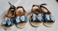 New sandals for the girls 6-12m