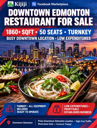 VIETNAMESE RESTAURANT FOR SALE | EDMONTON CHINATOWN Posting on behalf of the owner. A fully equipped...