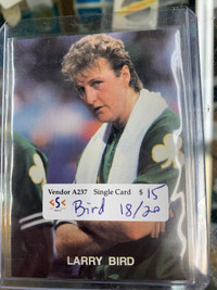 Larry Bird 18/25 Celtics Boston NBA Player Card 90s Showcase 267